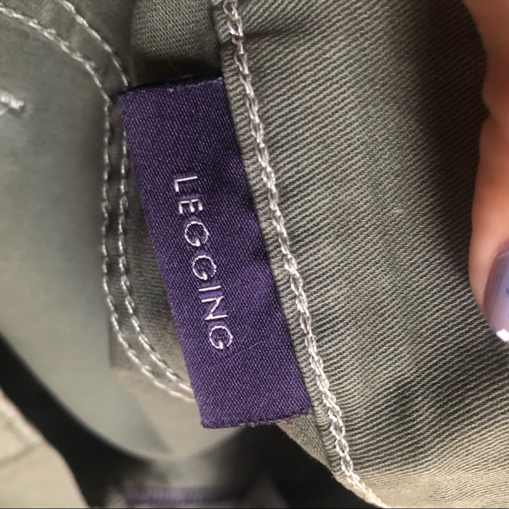 NYDJ olive denim legging - Picture 4 of 6